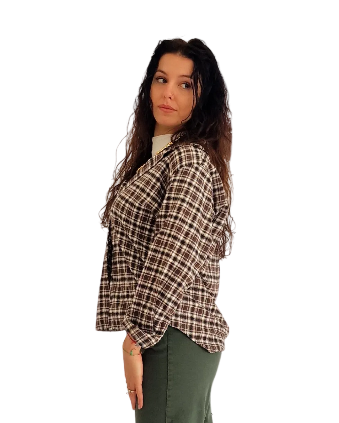 CAMICIA CALDA A QUADRI1 in paleTTe. abbigliamento