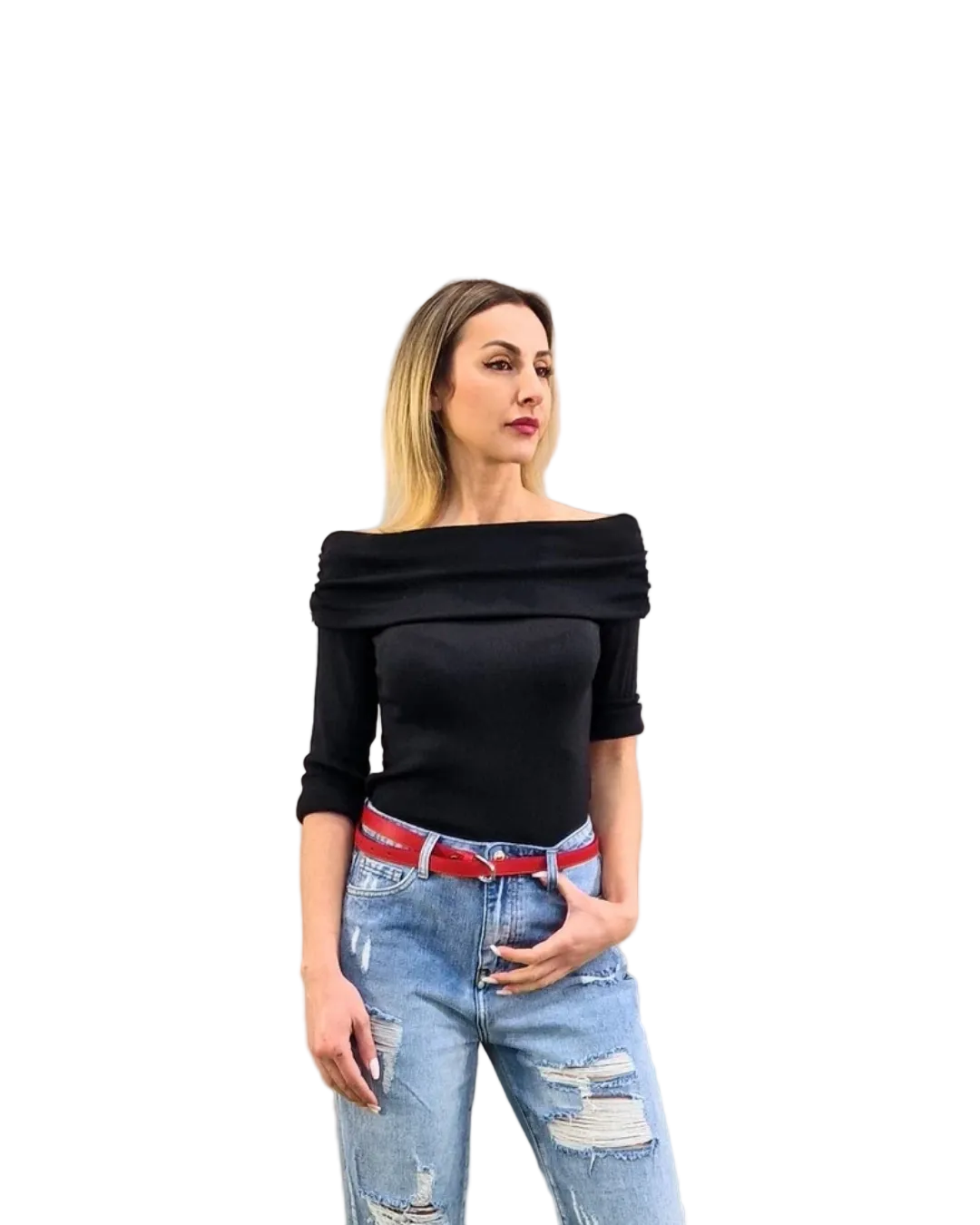TOP CON SCOLLO A BARCA vari colori in paleTTe. abbigliamento