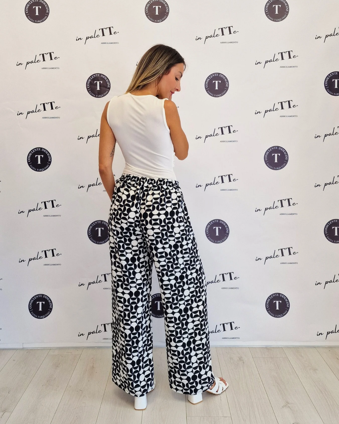 PANTALONE FANTASIA BLACK & WHITE