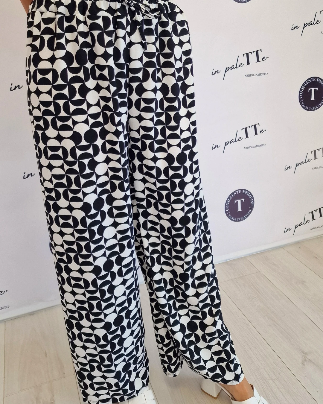 PANTALONE FANTASIA BLACK & WHITE