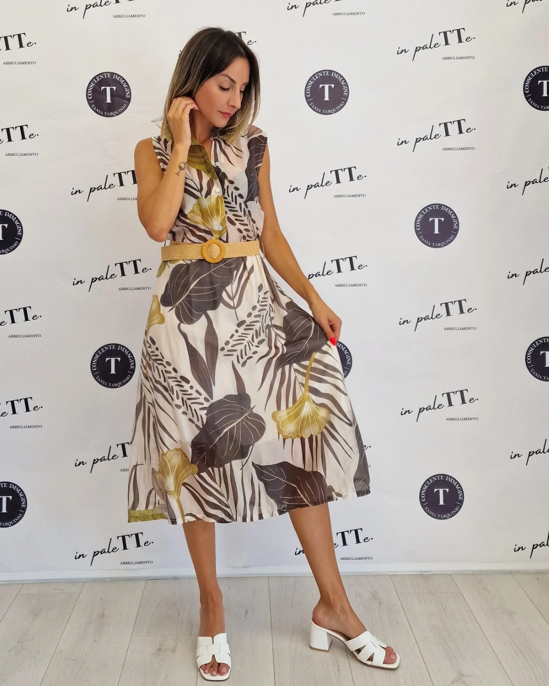 VESTITO MIDI A FANTASIA - vari colori