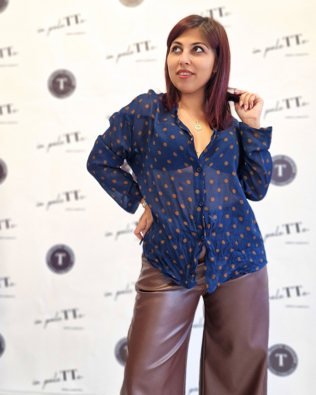 CAMICIA A POIS in paleTTe. abbigliamento