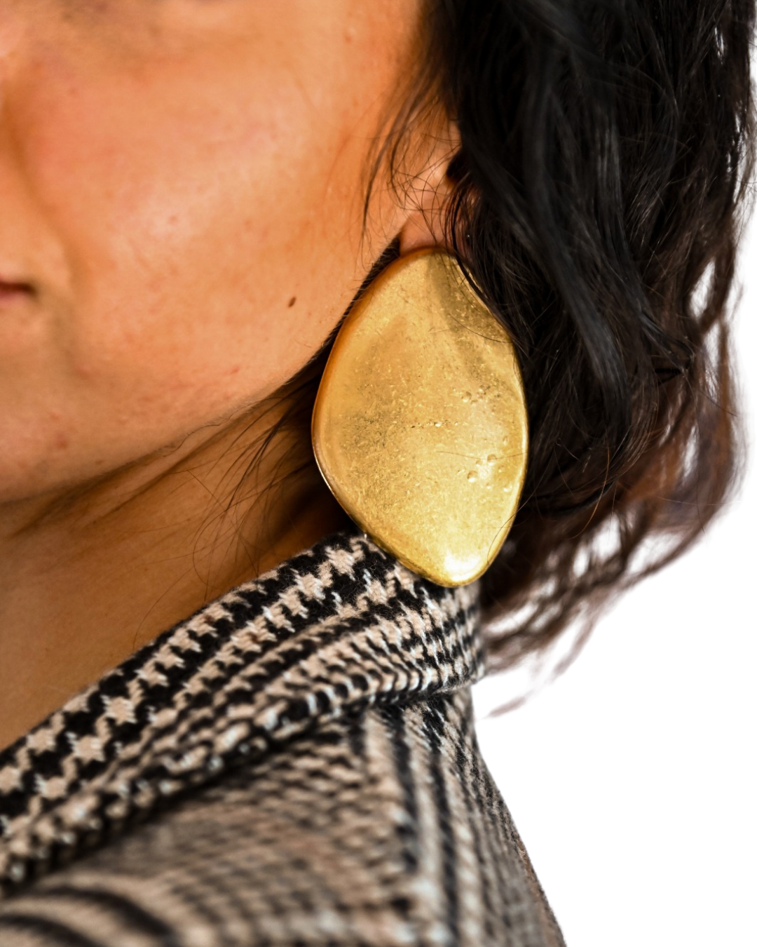 ORECCHINO PLACCA ORO in paleTTe. abbigliamento