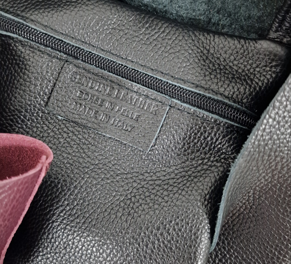 BORSA "ALISON" IN PELLE NERA in paleTTe. abbigliamento