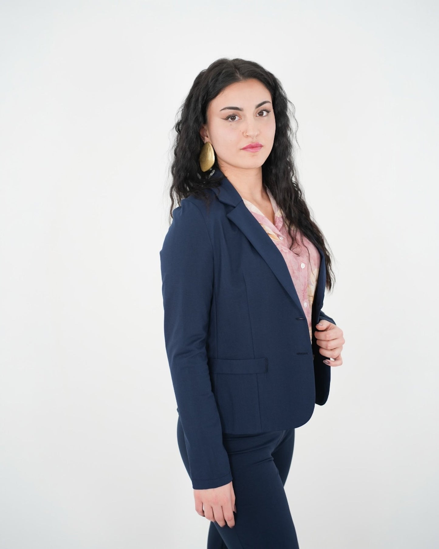 GIACCA & PANTALONE SET COMPLETO "Susy" BLU in paleTTe. abbigliamento