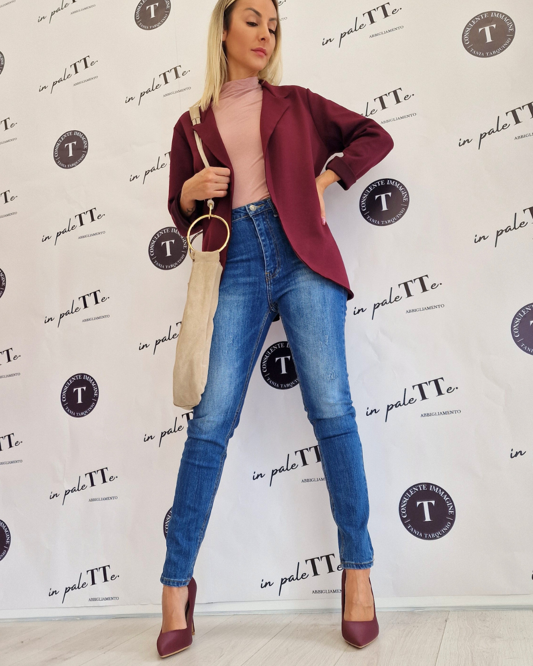 GIACCA IRIS BORDEAUX in paleTTe. abbigliamento