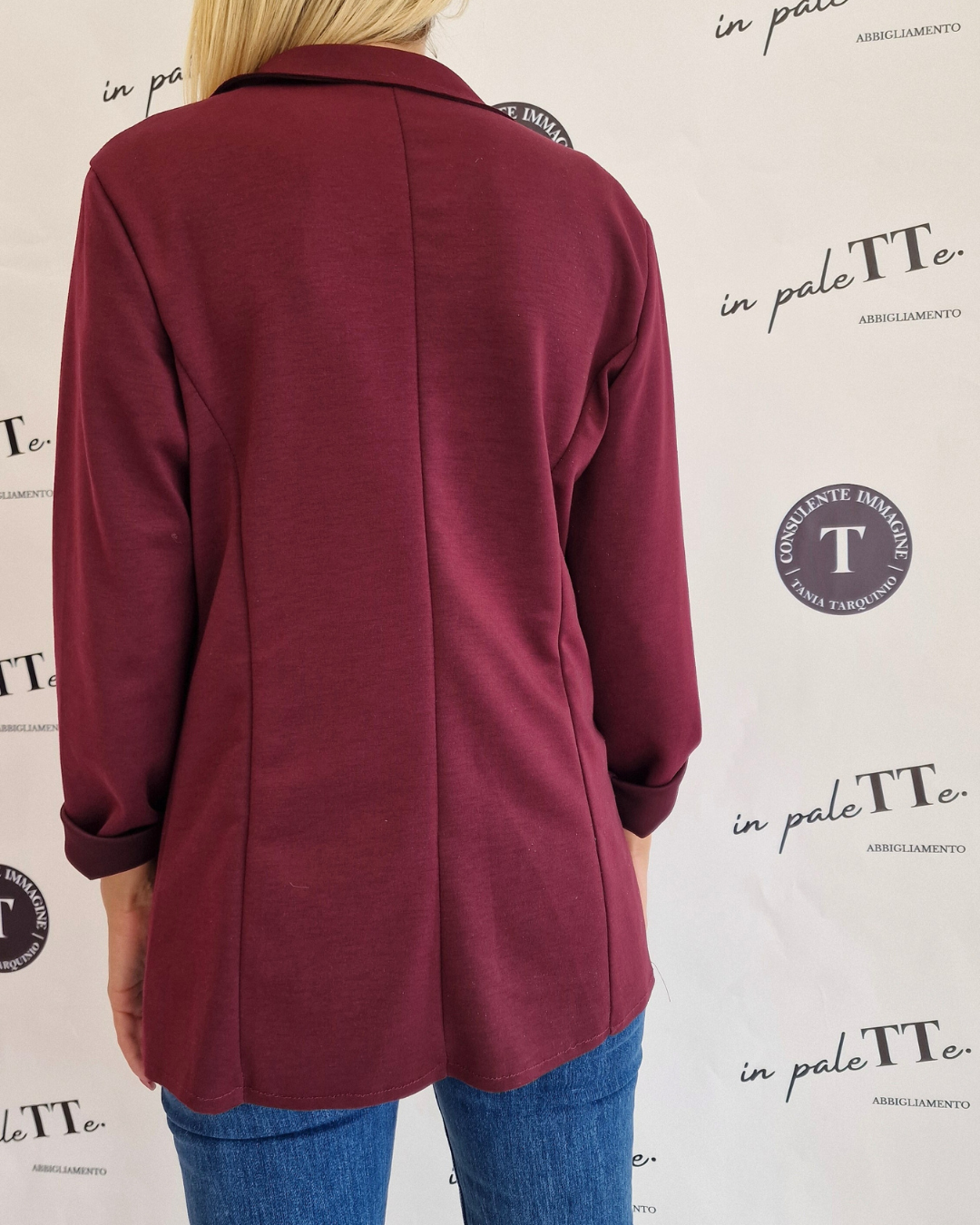 GIACCA IRIS BORDEAUX in paleTTe. abbigliamento
