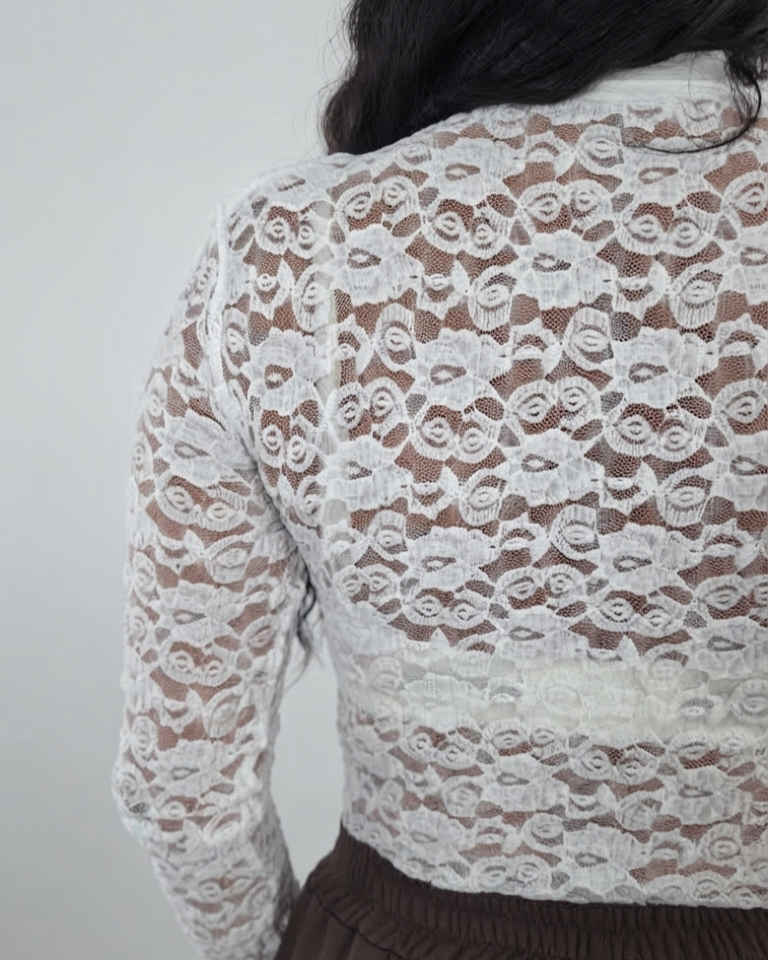 Camicia Body in tulle - bianco in paleTTe. abbigliamento