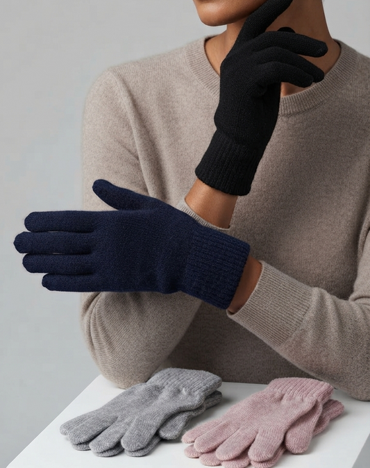 GUANTI IN MISTO CASHMERE in paleTTe. abbigliamento