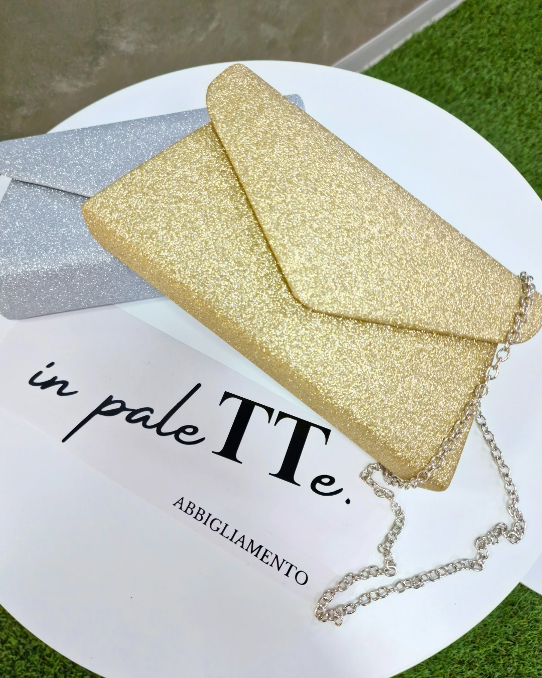 BORSA GLITTER SILVER/GOLD