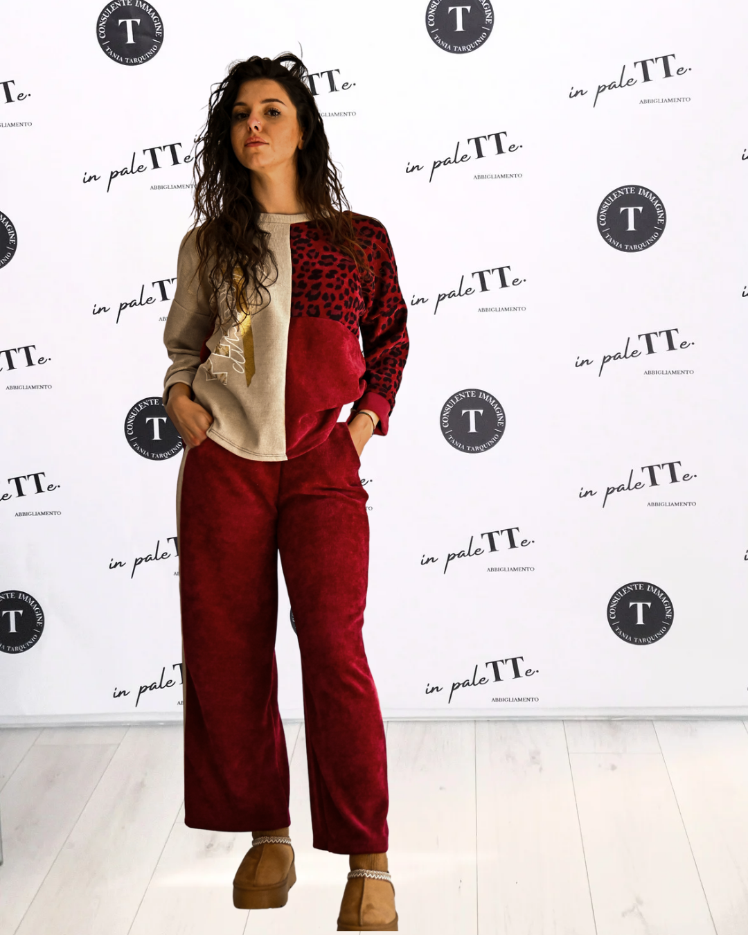 COMPLETO TUTA ANIMALIER in paleTTe. abbigliamento