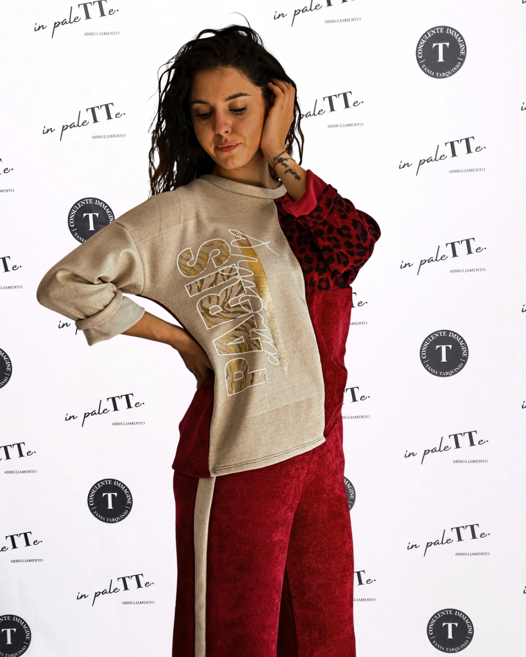 COMPLETO TUTA ANIMALIER in paleTTe. abbigliamento