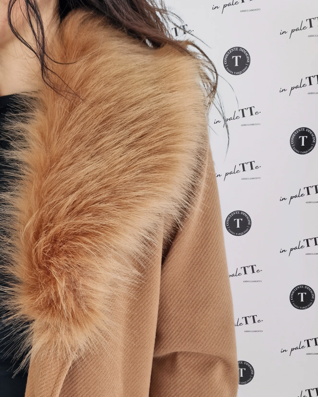 CAPPOTTO LUNGO "GIADA" CAMMELLO in paleTTe. abbigliamento