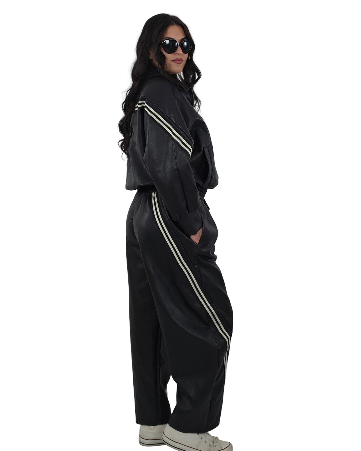 Giacca ecopelle in paleTTe. abbigliamento