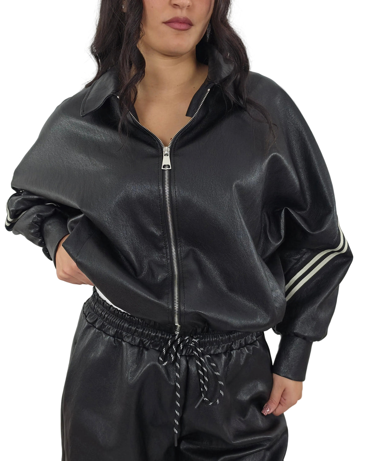 Giacca ecopelle in paleTTe. abbigliamento