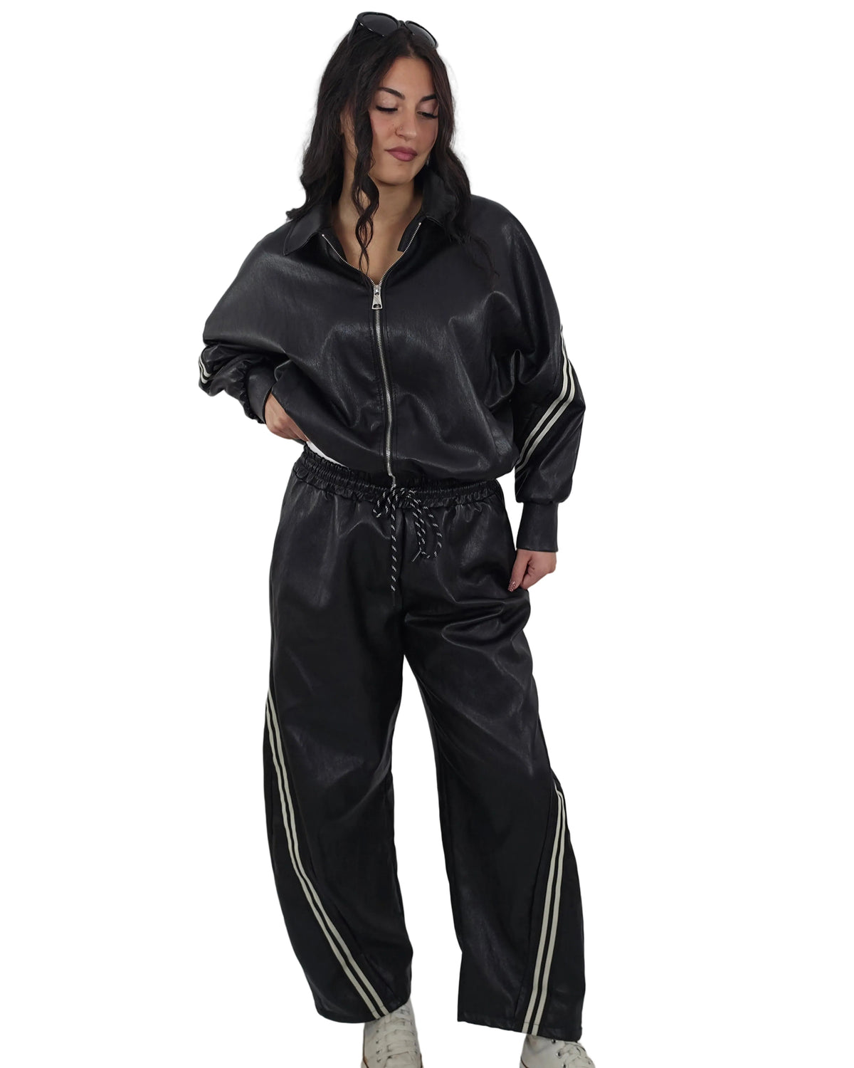 Giacca ecopelle in paleTTe. abbigliamento