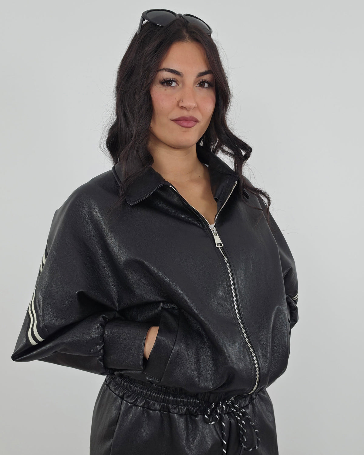 Giacca ecopelle in paleTTe. abbigliamento