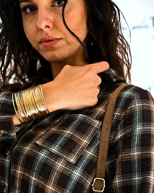 Bracciale oro in paleTTe. abbigliamento