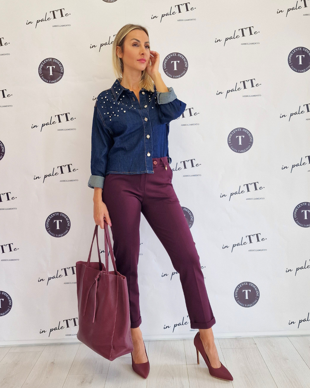 CAMICIA DENIM in paleTTe. abbigliamento