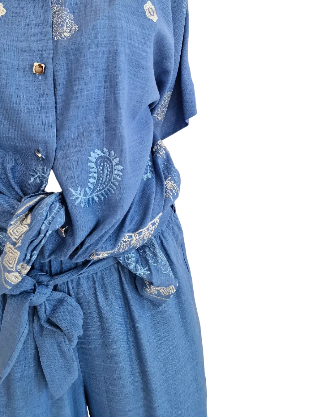 SET COMPLETO MISTO LINO - vari colori in paleTTe. abbigliamento