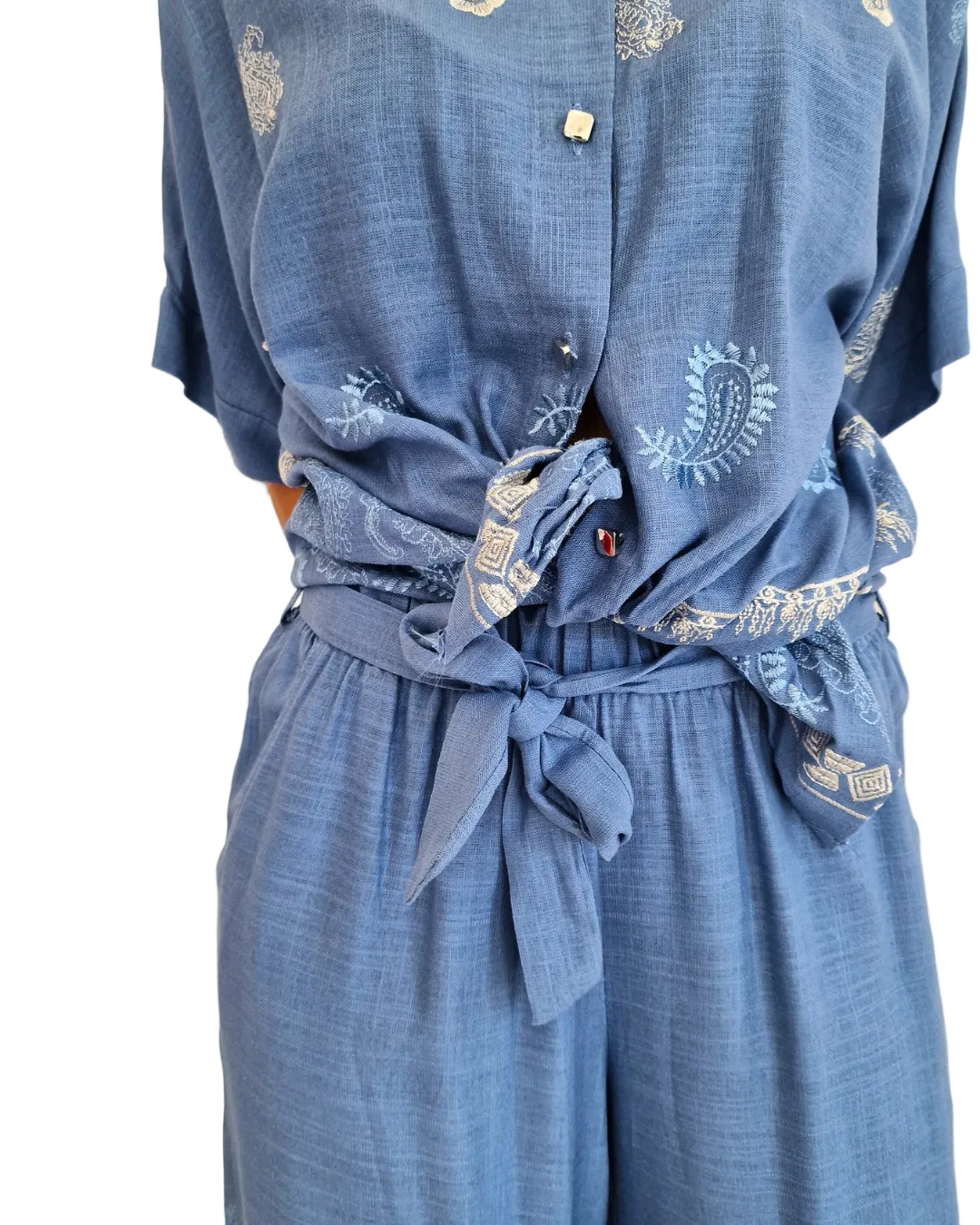 SET COMPLETO MISTO LINO - vari colori in paleTTe. abbigliamento