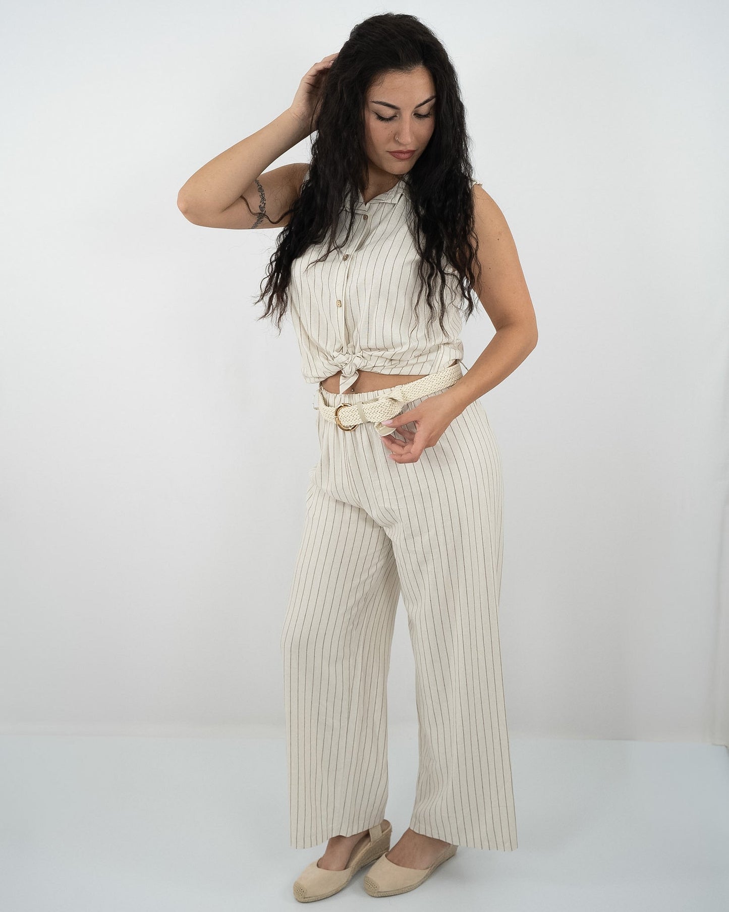 Pantalome set bianco in paleTTe. abbigliamento