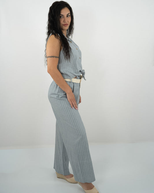 Pantalone set grigio in paleTTe. abbigliamento