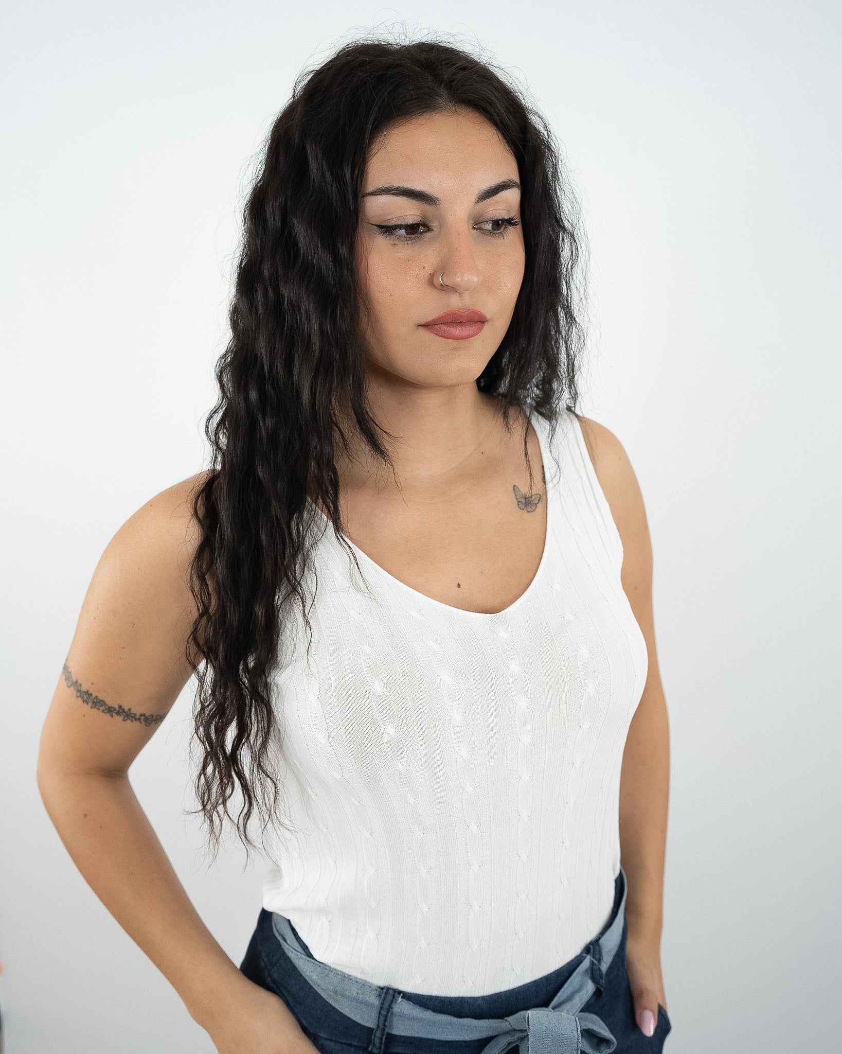 Canotte a costine vari colori in paleTTe. abbigliamento