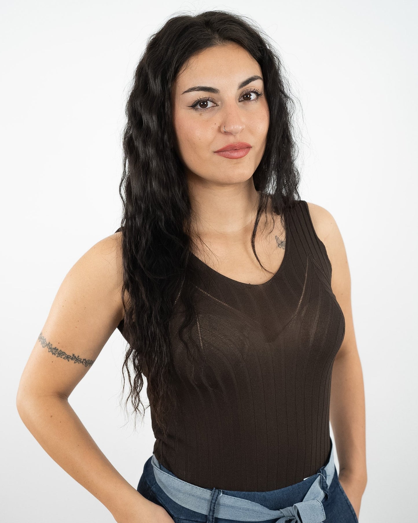 Canotte a costine vari colori in paleTTe. abbigliamento
