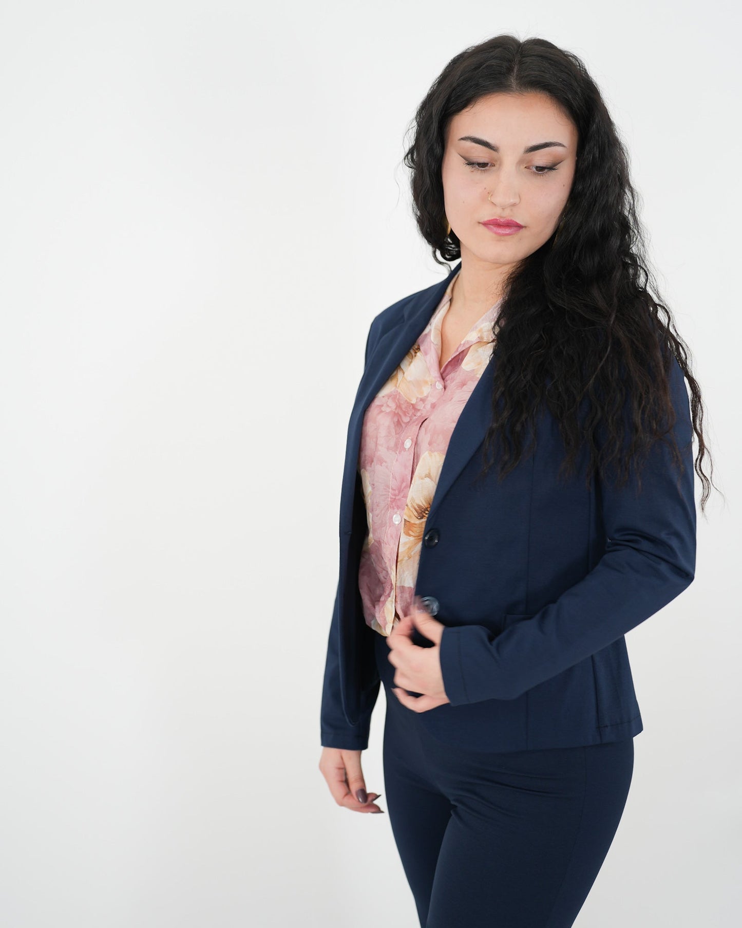 GIACCA & PANTALONE SET COMPLETO "Susy" BLU in paleTTe. abbigliamento
