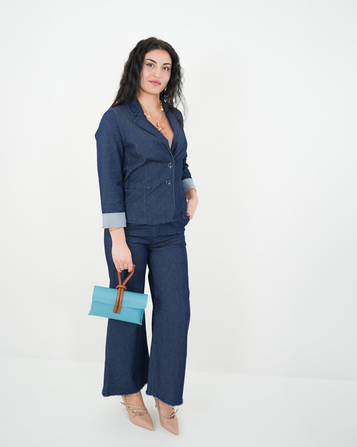 PANTALONE DENIM "Sissi" in paleTTe. abbigliamento