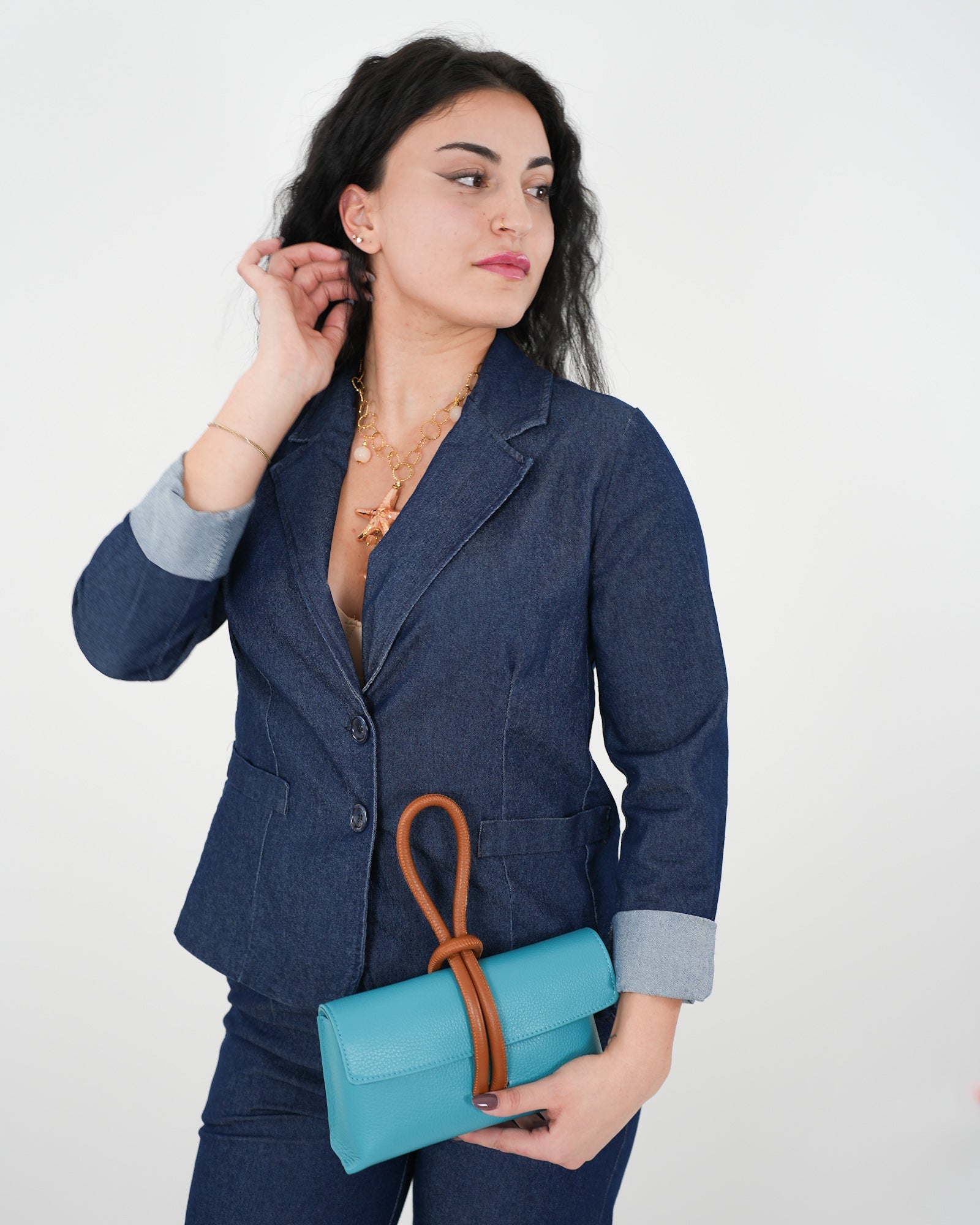 GIACCA DENIM "Sissi" in paleTTe. abbigliamento