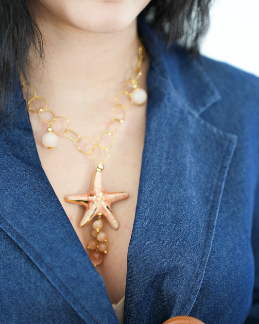 COLLANA STELLA D'ACQUA in paleTTe. abbigliamento