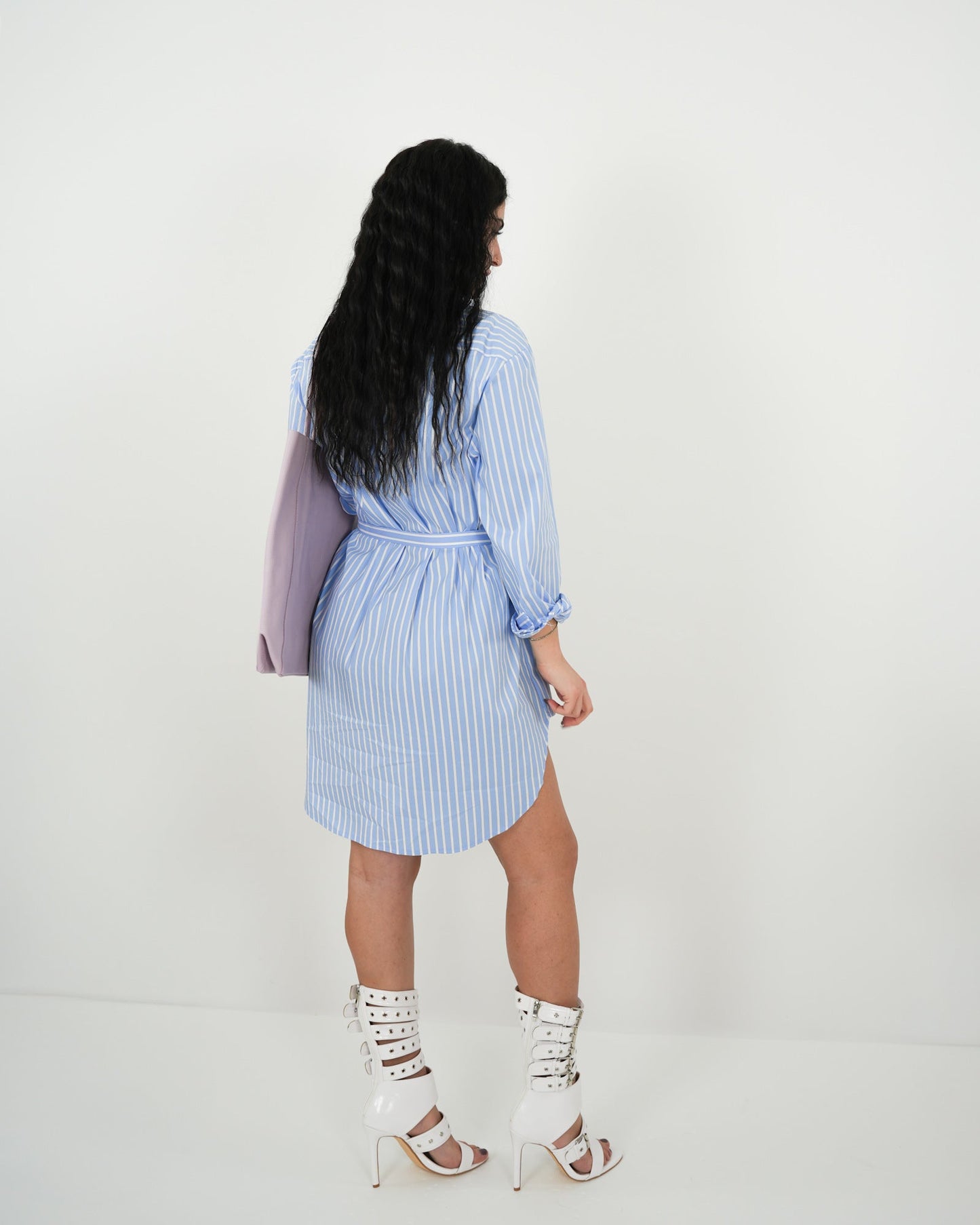 VESTITO CAMICIA A RIGHE "Kikka" in paleTTe. abbigliamento