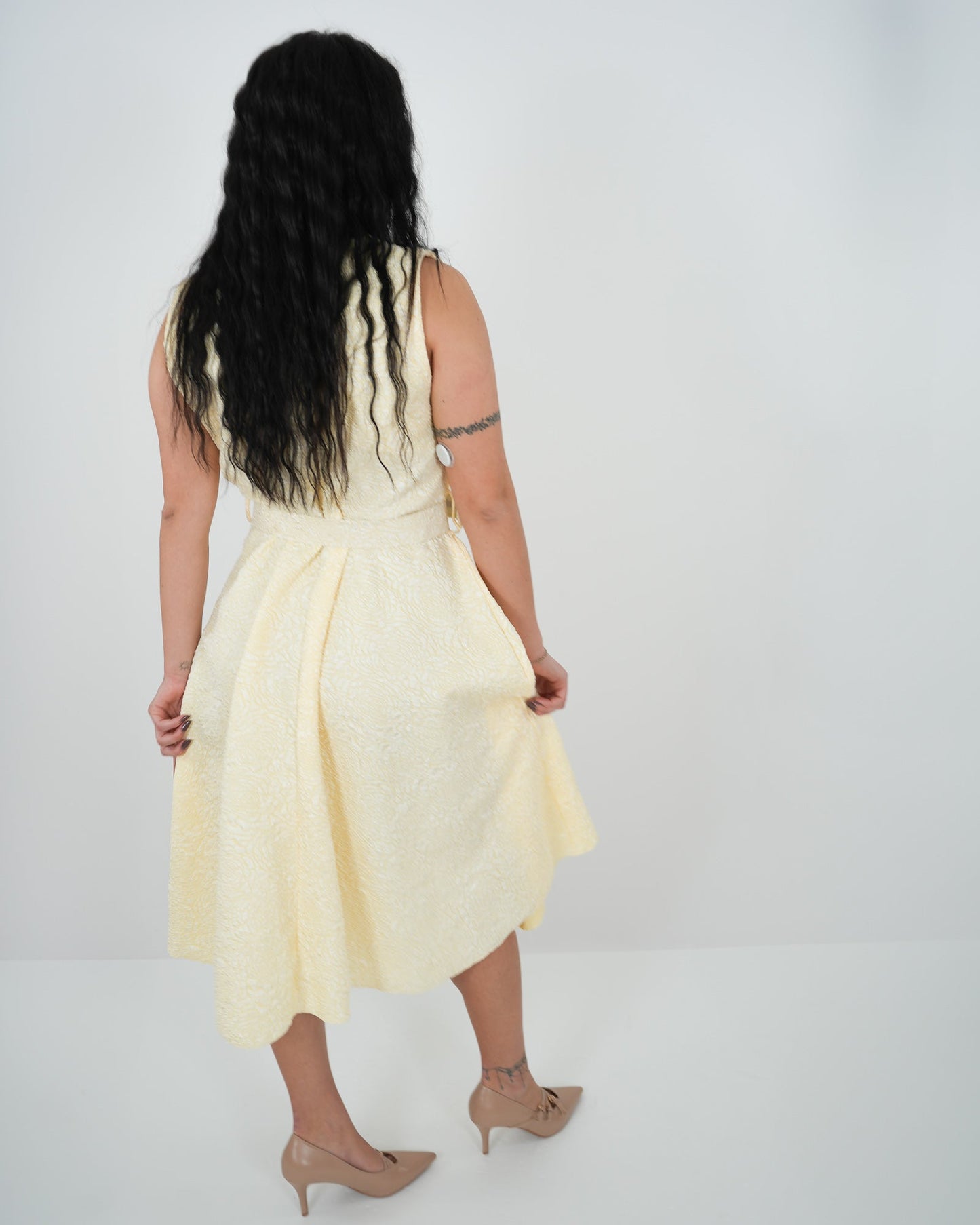 ABITO "Arianna " GIALLO in paleTTe. abbigliamento