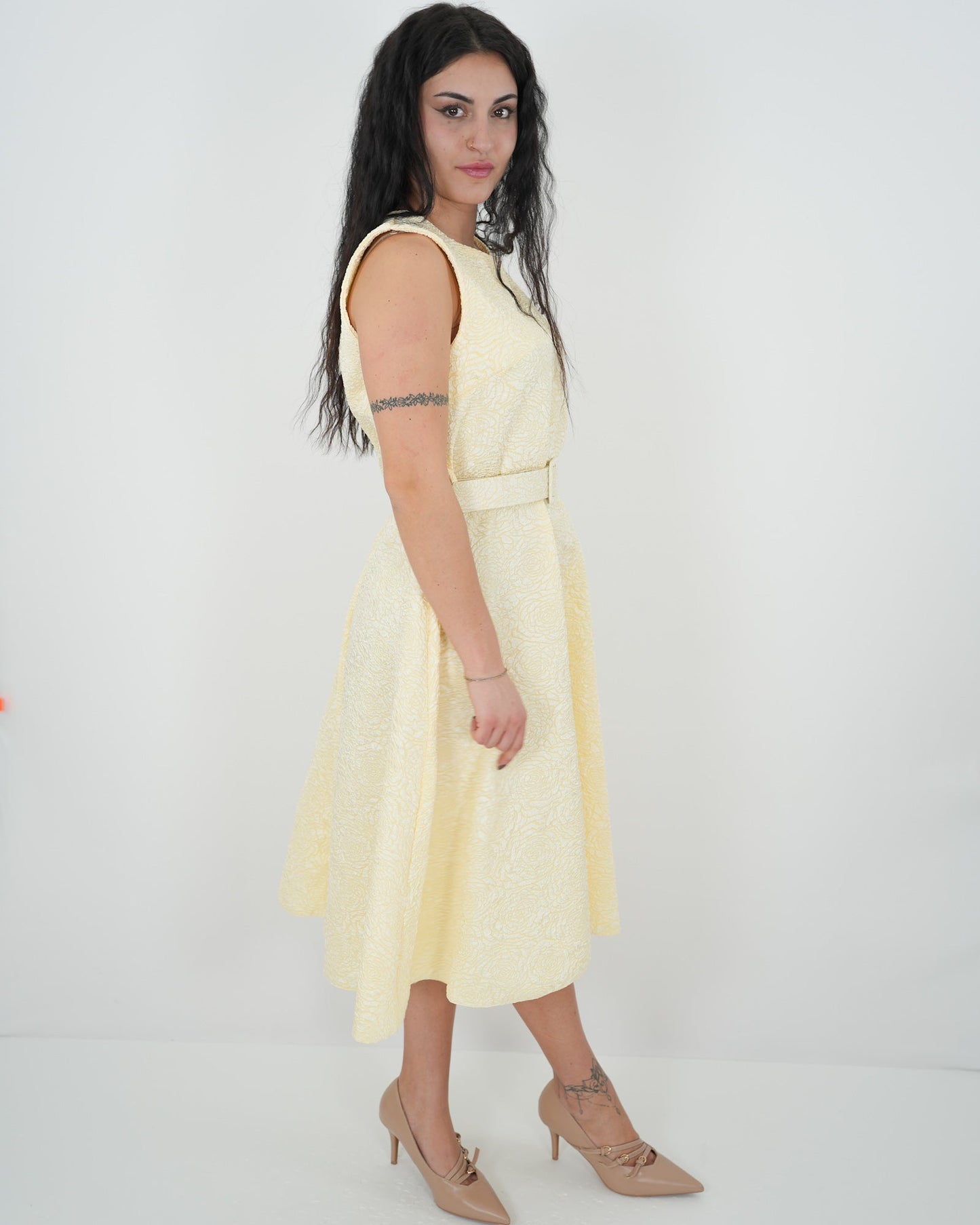 ABITO "Arianna " GIALLO in paleTTe. abbigliamento