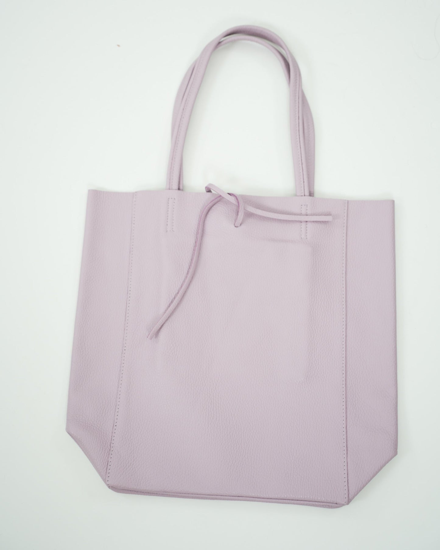 BORSA SHOPPER VERA PELLE ROSA in paleTTe. abbigliamento