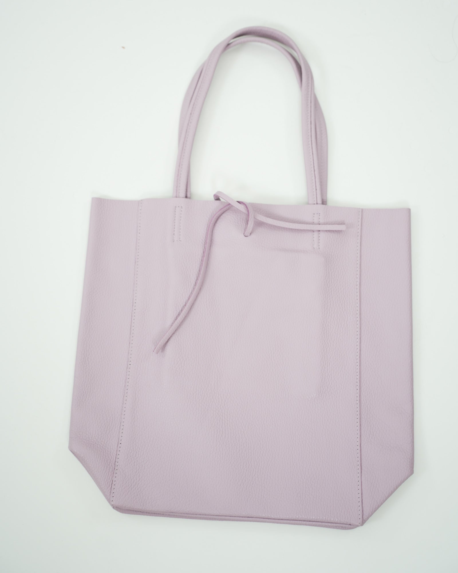BORSA SHOPPER VERA PELLE ROSA in paleTTe. abbigliamento