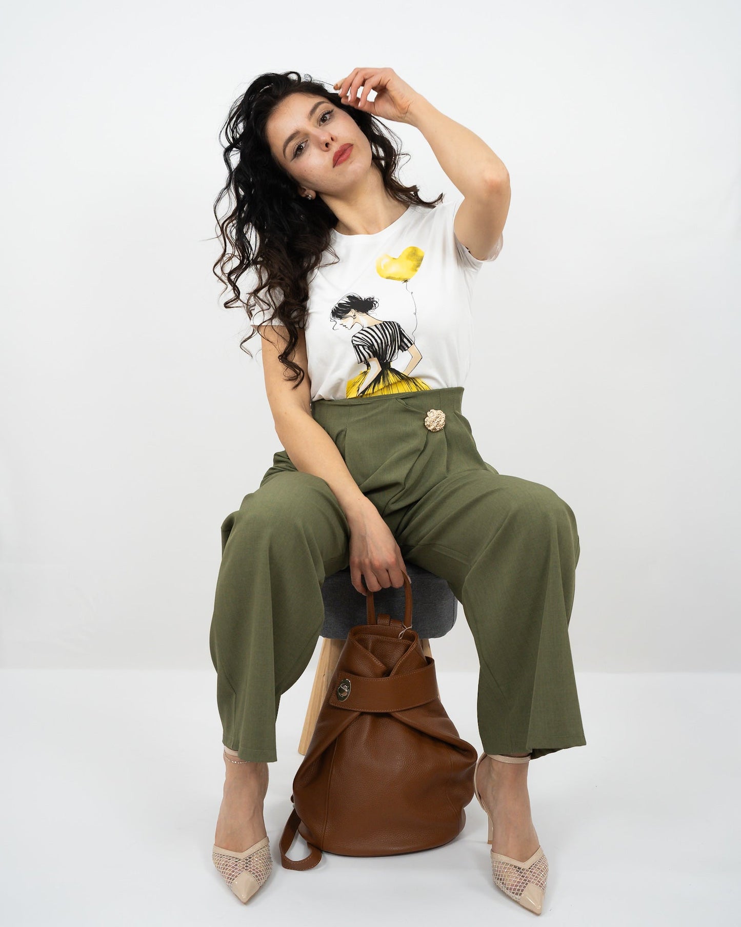 PANTALONE GIOIELLO - verde in paleTTe. abbigliamento