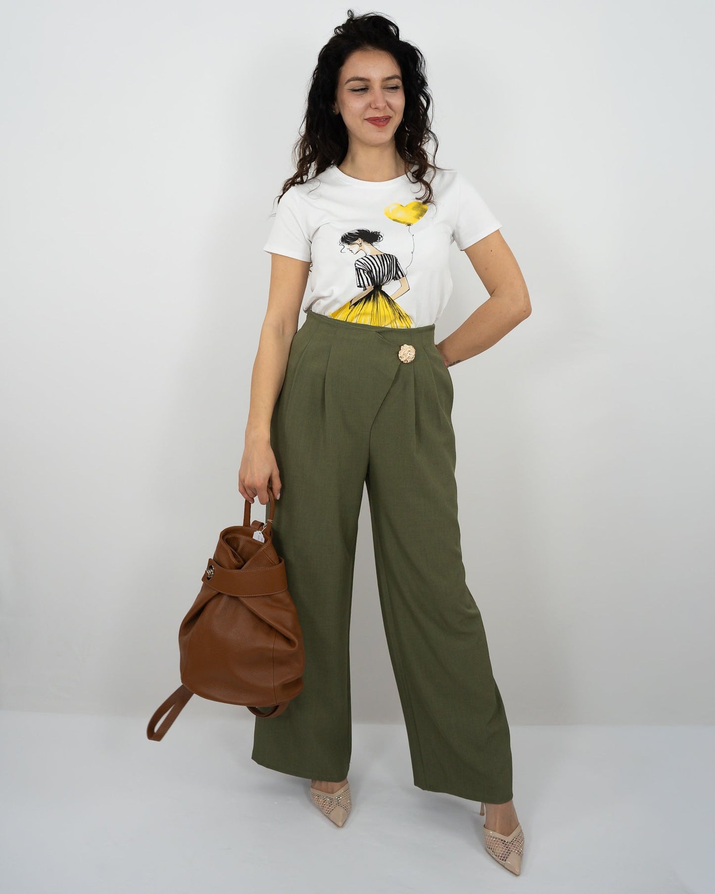 PANTALONE GIOIELLO - verde in paleTTe. abbigliamento