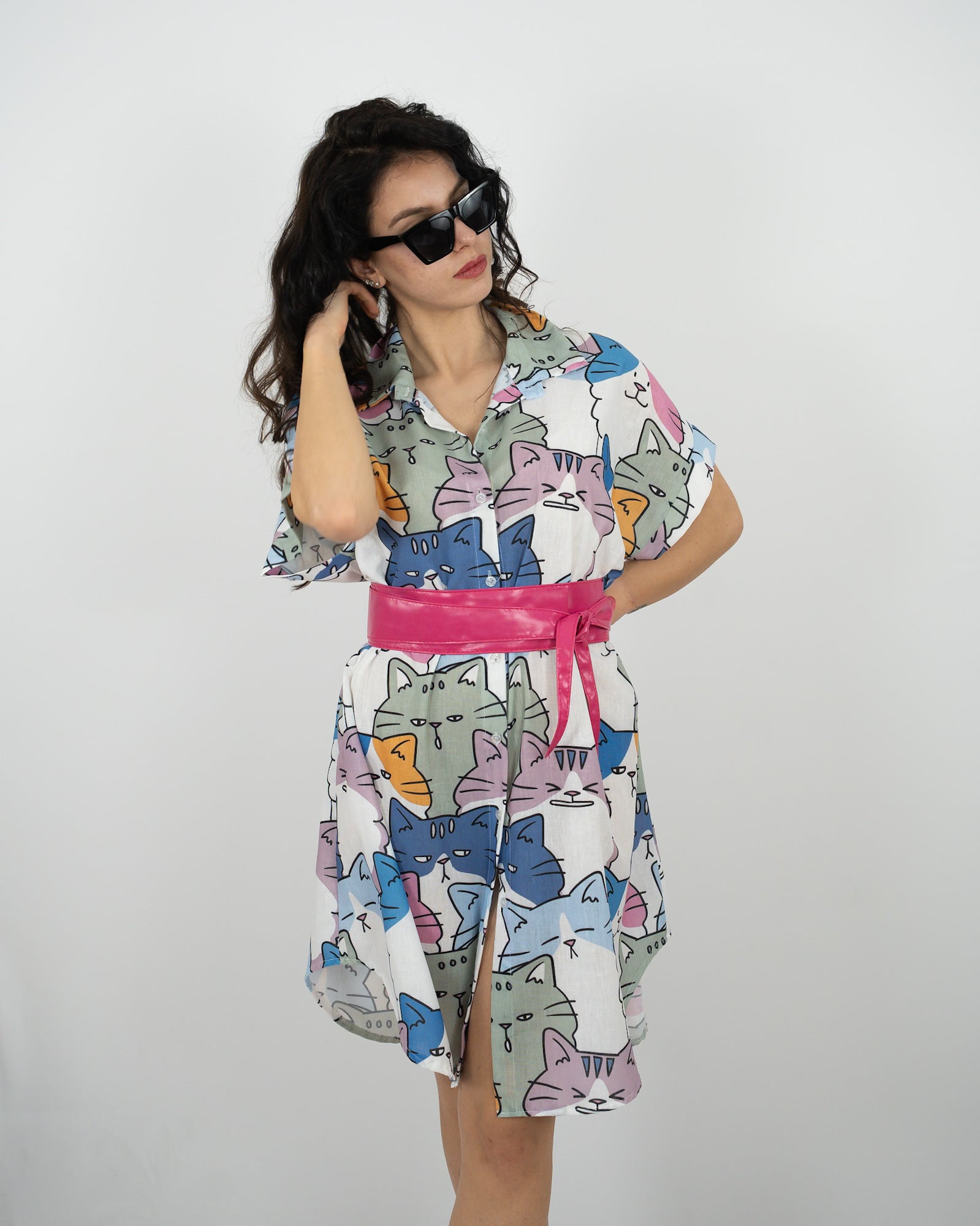 VESTITO CHEMISIER MIAO in paleTTe. abbigliamento