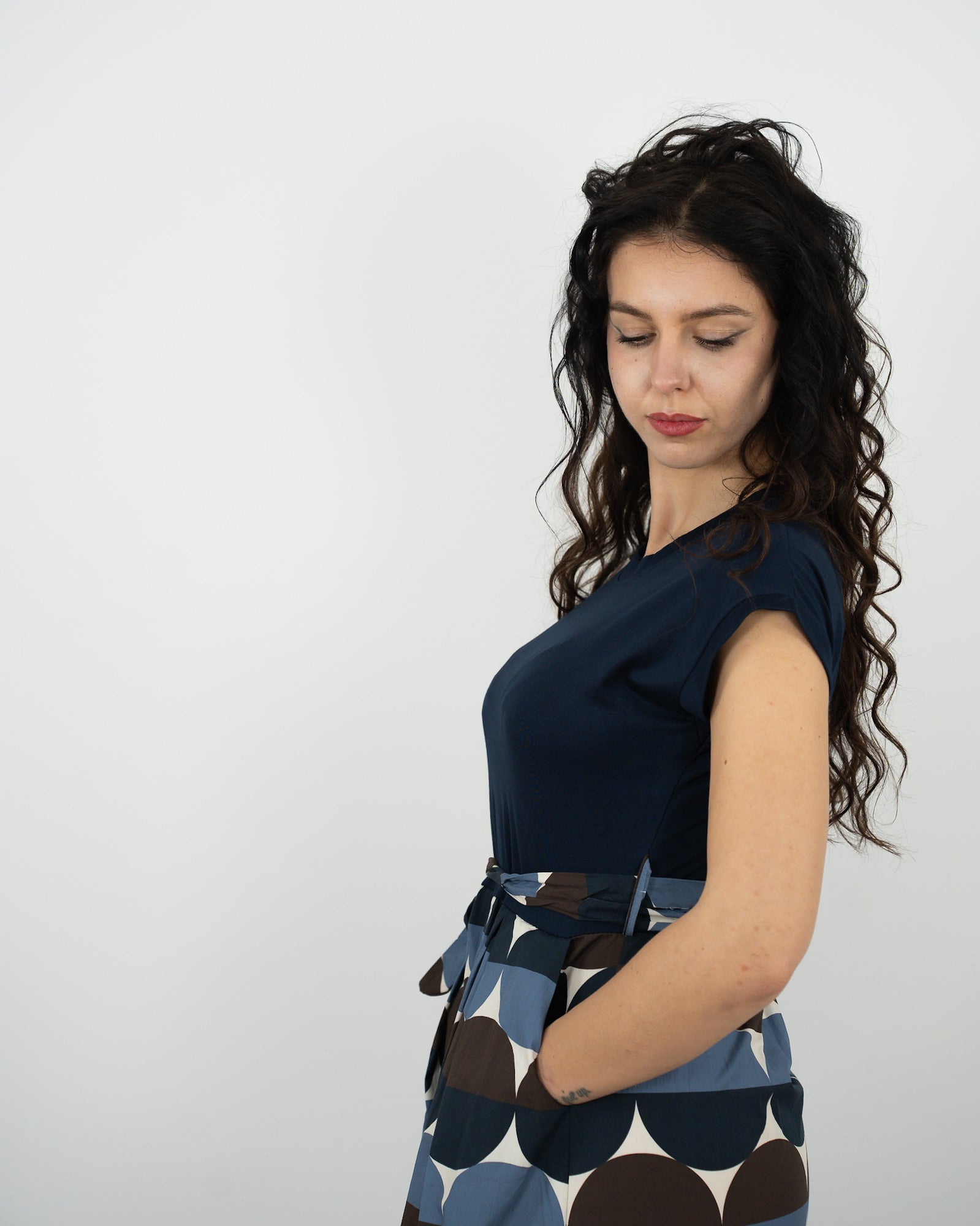 VESTITO fantasy - blu in paleTTe. abbigliamento