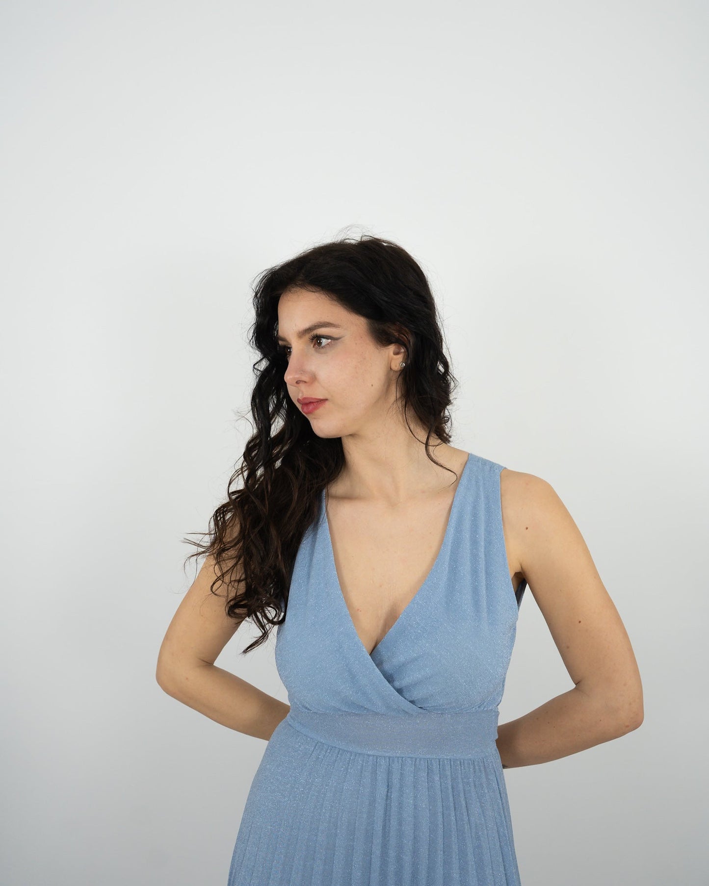 ABITO LUNGO PLISSE' - vari colori in paleTTe. abbigliamento