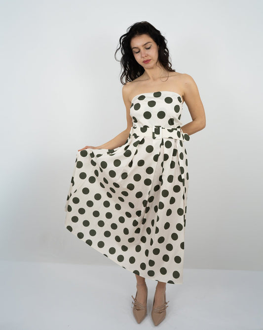 VESTITO A POIS in paleTTe. abbigliamento