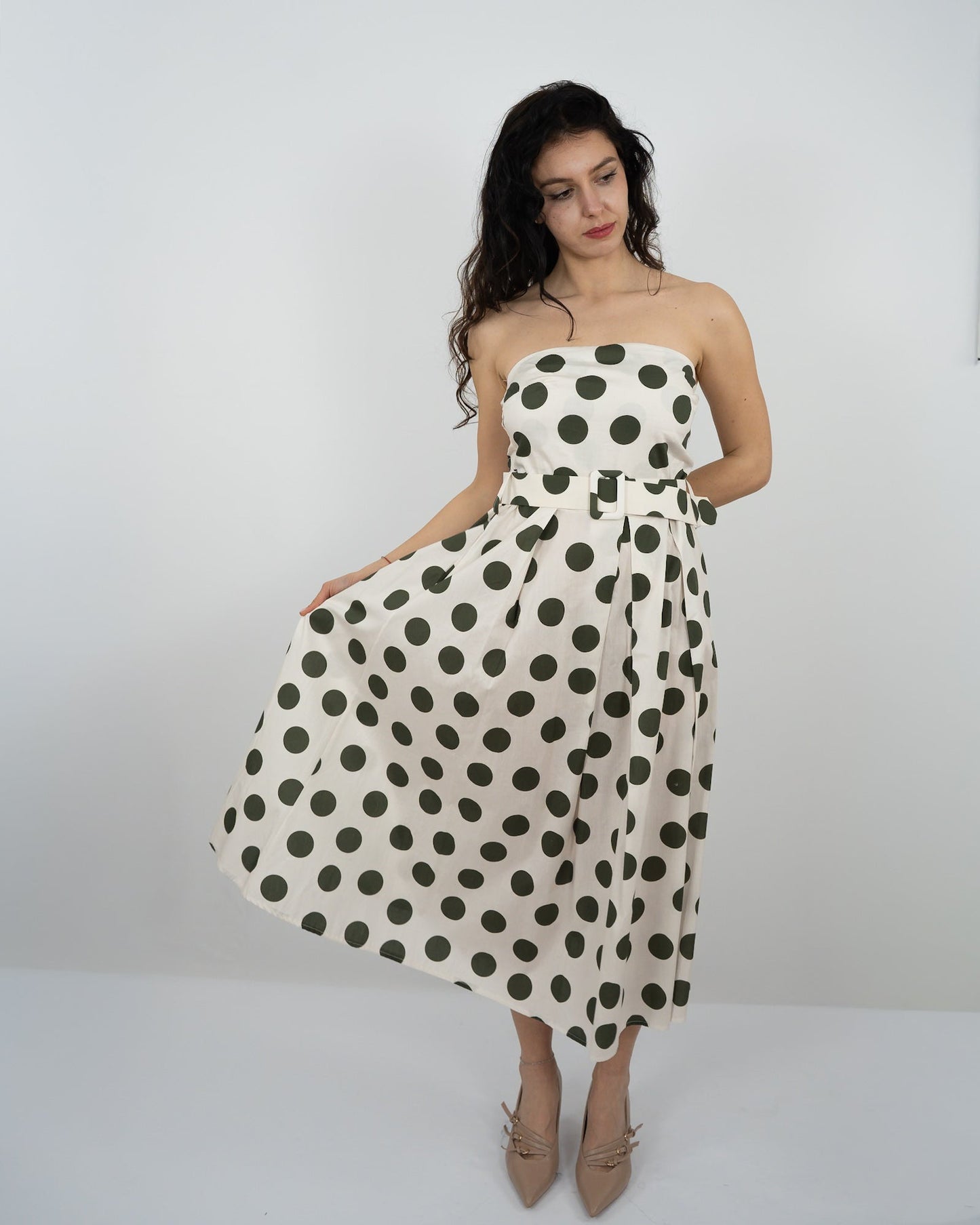 VESTITO A POIS in paleTTe. abbigliamento