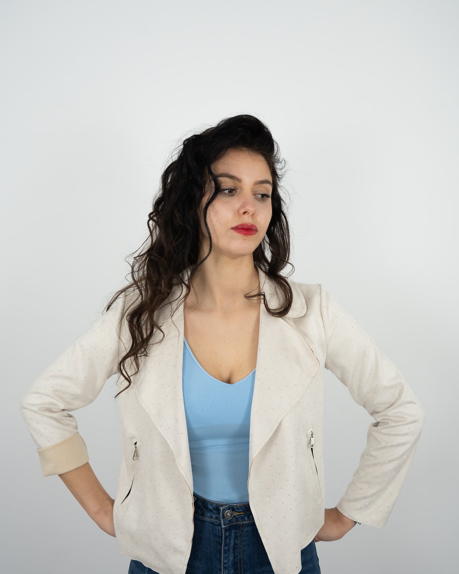 GIACCA STRASS - panna in paleTTe. abbigliamento