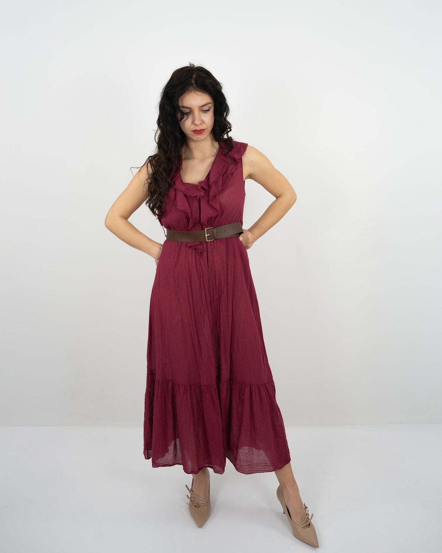 VESTITO VOLANT - rosso in paleTTe. abbigliamento