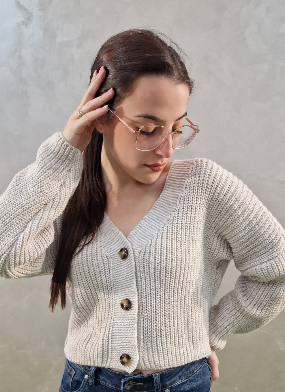 CARDIGAN CROP CON BOTTONI vari colori