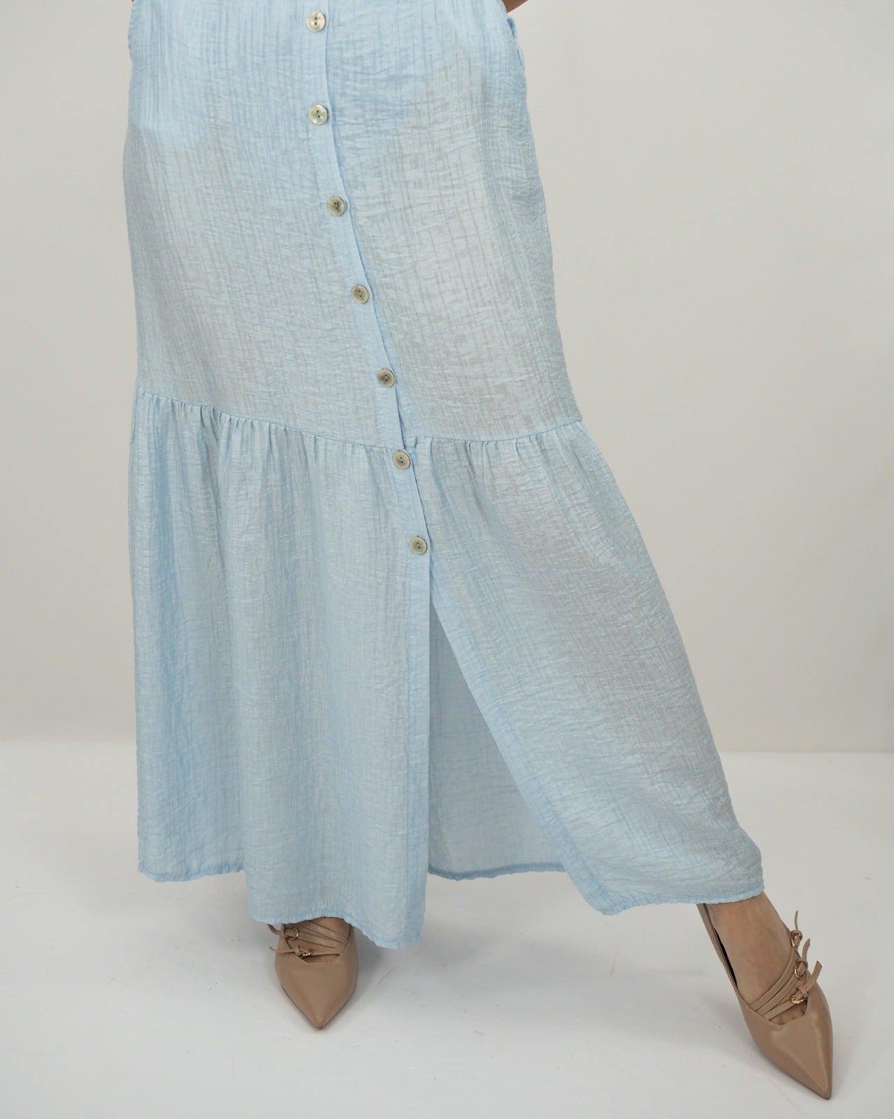 GONNA LUNGA COM BOTTONI FRONTALI (Copia) in paleTTe. abbigliamento