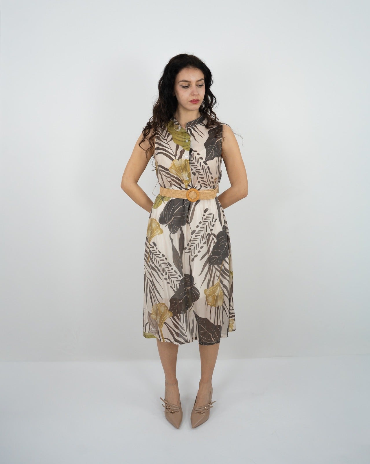 VESTITO MIDI " in paleTTe. abbigliamento